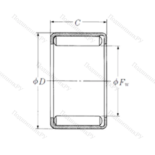 Подшипник игольчатый радиальный Y-188