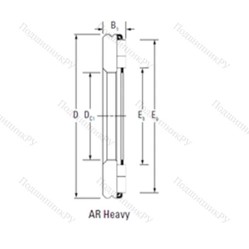 Подшипник игольчатый упорный AR 16 75 135