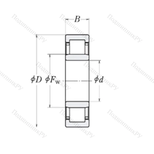 Подшипник роликовый радиальный MMRJ 1.1/8