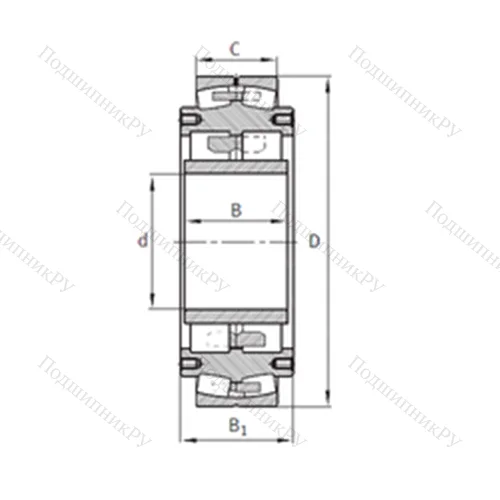 Подшипник роликовый радиальный самоцентрирующийся Z-531149.04.DRGL