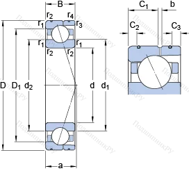 Подшипник 7036 ACD/P 4AL в Рязани