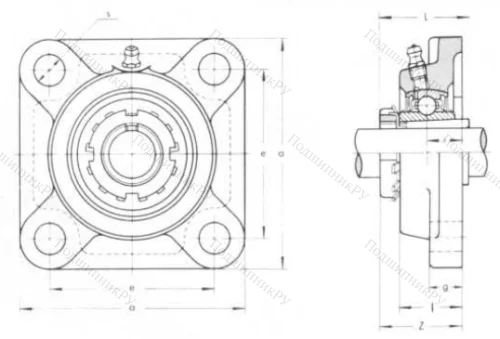 Подшипниковый узел UKF 216 в Рязани