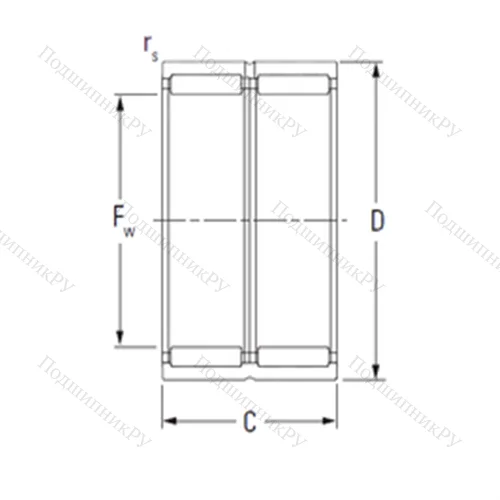 Подшипник игольчатый радиальный RNA 6907