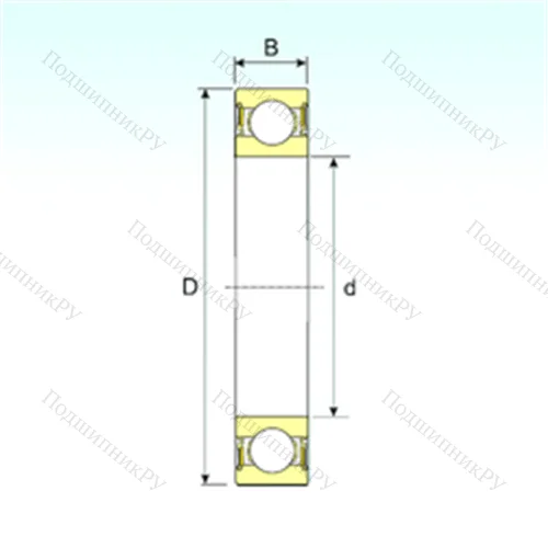 Подшипник шариковый радиальный 628/9-2RS