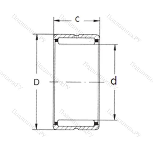 Подшипник игольчатый радиальный NK 85/25
