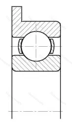 Подшипник  840154 размер 1,5x4/5x1,6