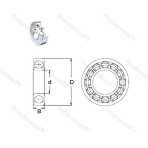Подшипник шариковый радиальный S 6209-2Z