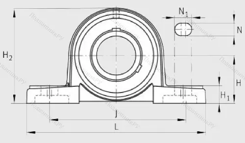 Подшипниковый узел UCP 209 J 7 в Рязани