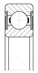 Подшипник 6208 2RS размер 40x80x18