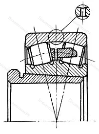 Подшипник  4073756 (24160K+AH 24160) размер 280x500x200