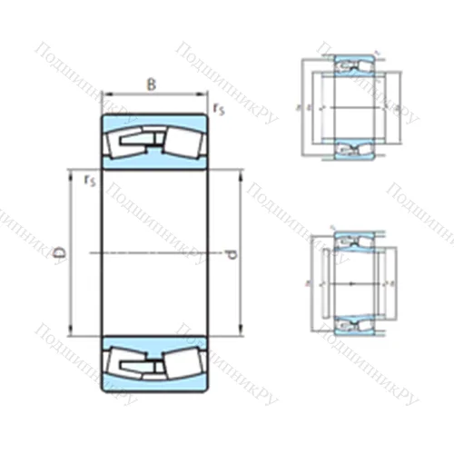 Подшипник роликовый радиальный самоцентрирующийся 239/800CW 33MB