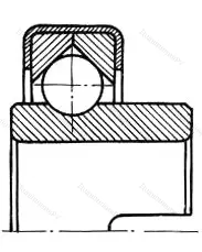 Подшипник  760805 размер 25x62x12/35 от производителя  ГПЗ-1
