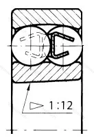 Подшипник  111308 (1308K) размер 40x90x23