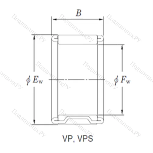 Подшипник игольчатый радиальный VPS 25/18