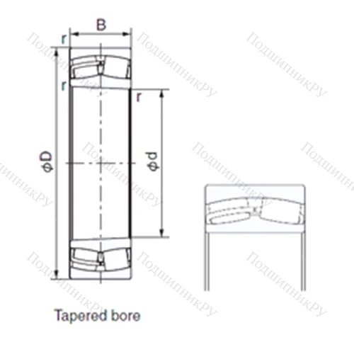 Подшипник роликовый радиальный