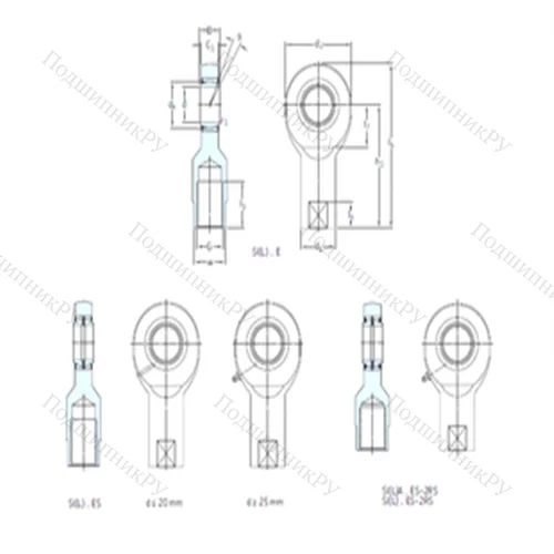 Подшипник скольжения сферический SI 35ES-2RS от производителя  SKF