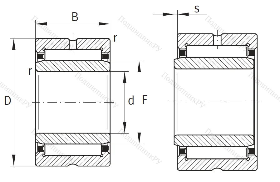 Игольчатый подшипник NA 4913 XL