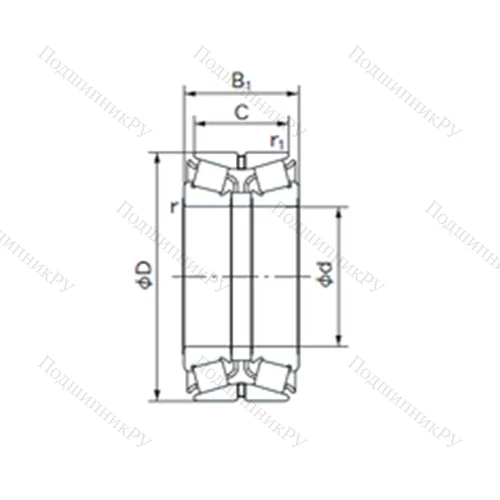 Подшипник роликовый радиально-упорный 150KBE 131