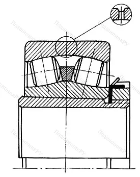 Подшипник  3353736 (23140K+H 3140) 