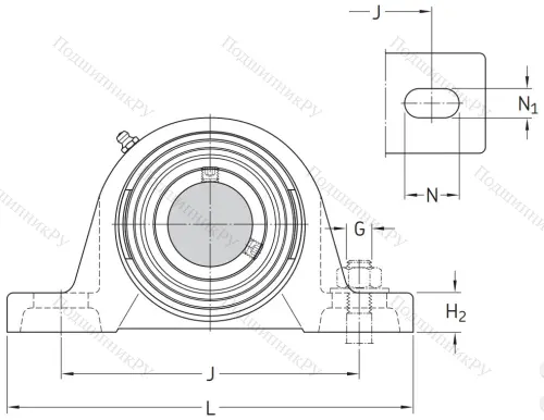 Подшипниковый корпус SYJ 511 в Рязани