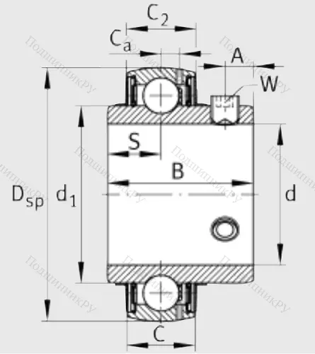 Корпусный подшипник UC 204 в Рязани