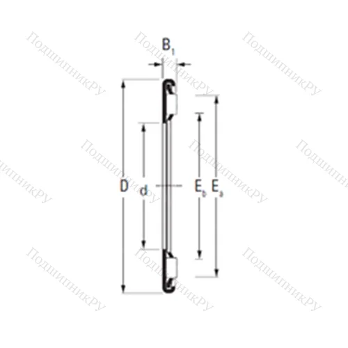 Подшипник игольчатый упорный AX 30 47 от производителя  TIMKEN