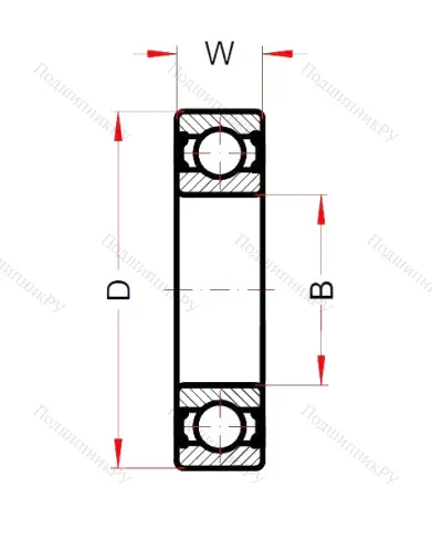 Высокотемпературный подшипник 6309 BHTS ZZ C 4 220°-250° (BECO) от производителя  BECO
