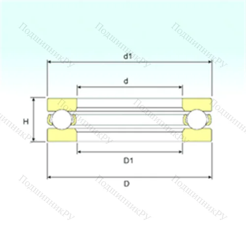 Подшипник шариковый упорный 350534