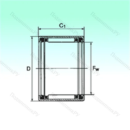 Подшипник игольчатый радиальный HK 3516 2RS