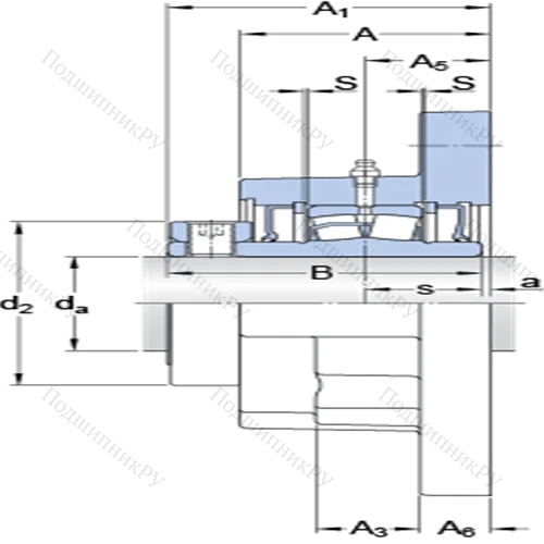 Фланцевые роликоподшипниковые узлы (стопорное кольцо, для дюймовых валов) FYR 3 15/16