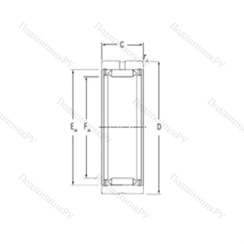 Подшипник игольчатый радиальный RNA 1065