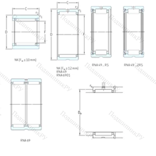 Подшипник игольчатый радиальный