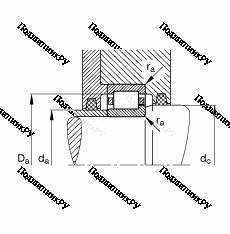 Подшипник NJ 2306-E-TVP 2