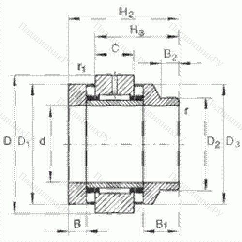 Подшипник комбинированный роликовый ZARN 65125-L-TV